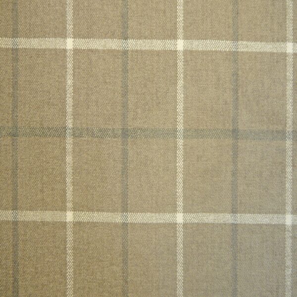 Lana Window Pane Fabric Col Latte